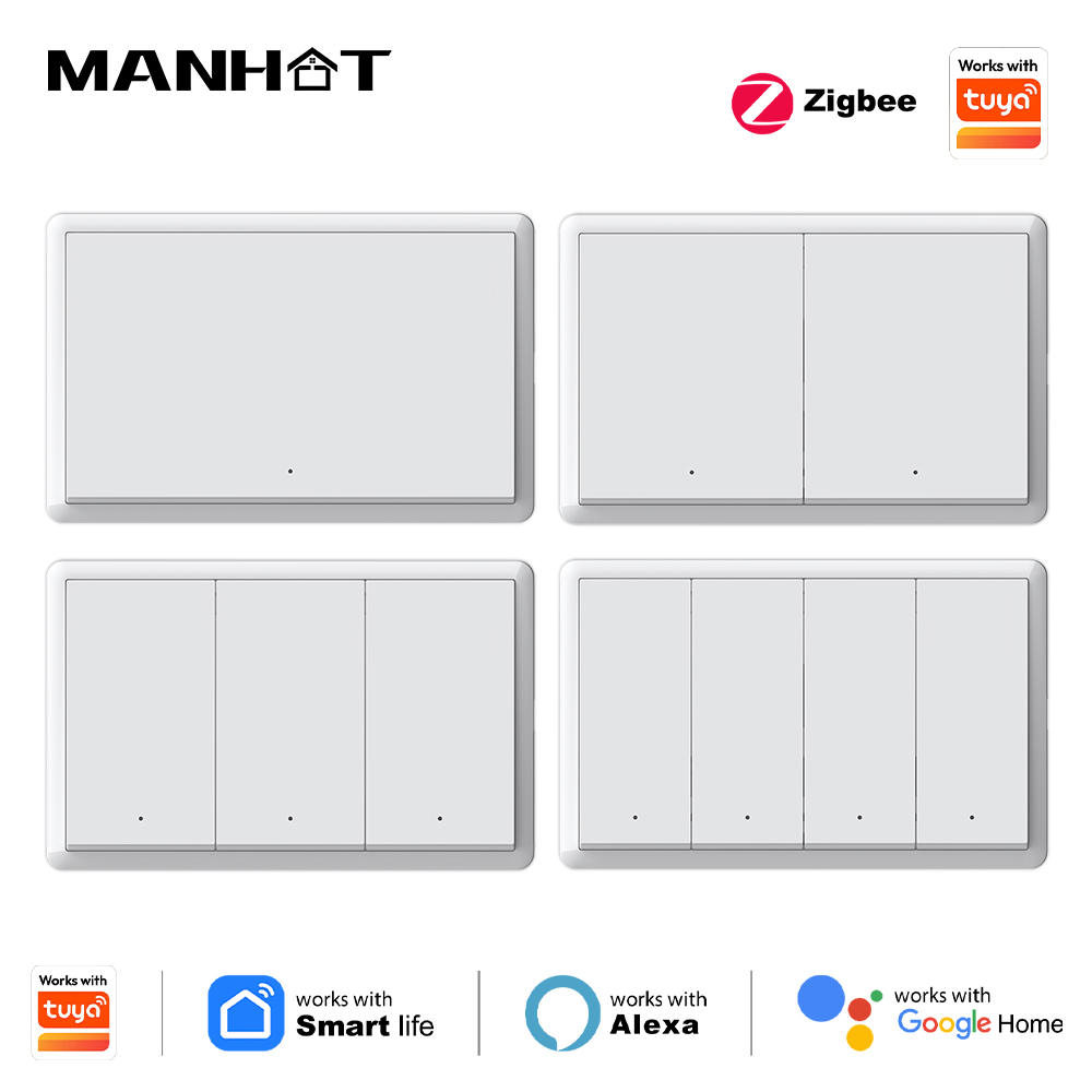 Smart Accessories - Interruptor inteligente Manhot Zigbee sem necessidade