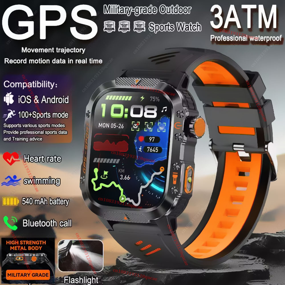 Smartwatch X12 - Relógio Inteligente Militar para Atividades ao