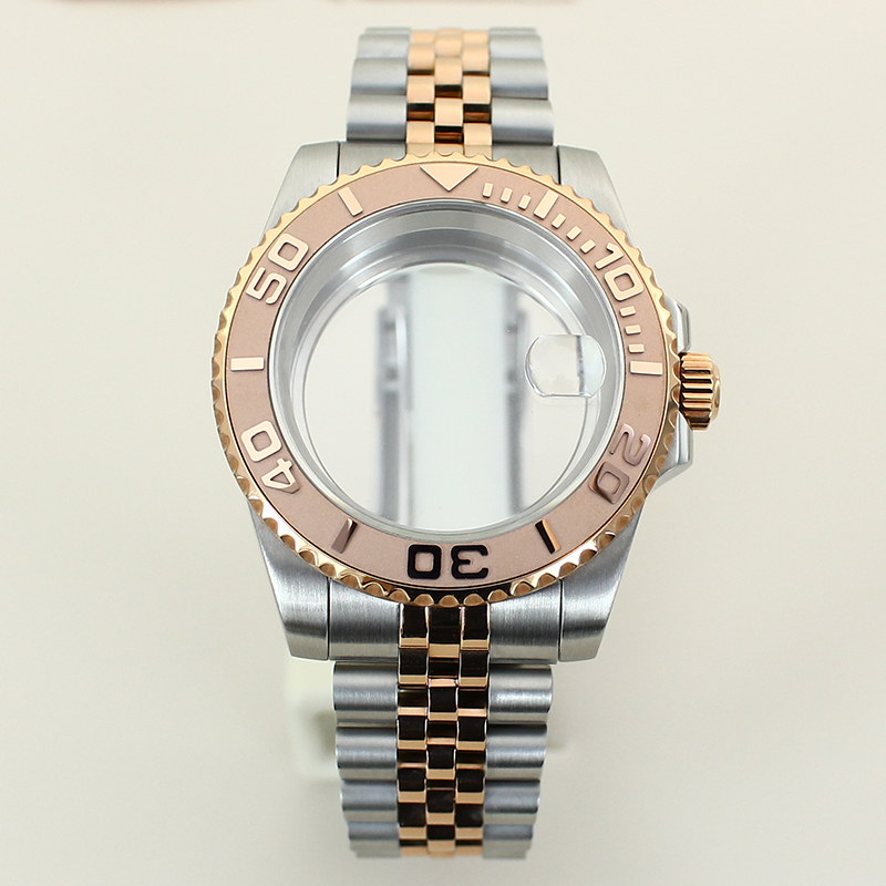 Ceramic Link Bracelet - 40mm prateado rosa ouro caixa de