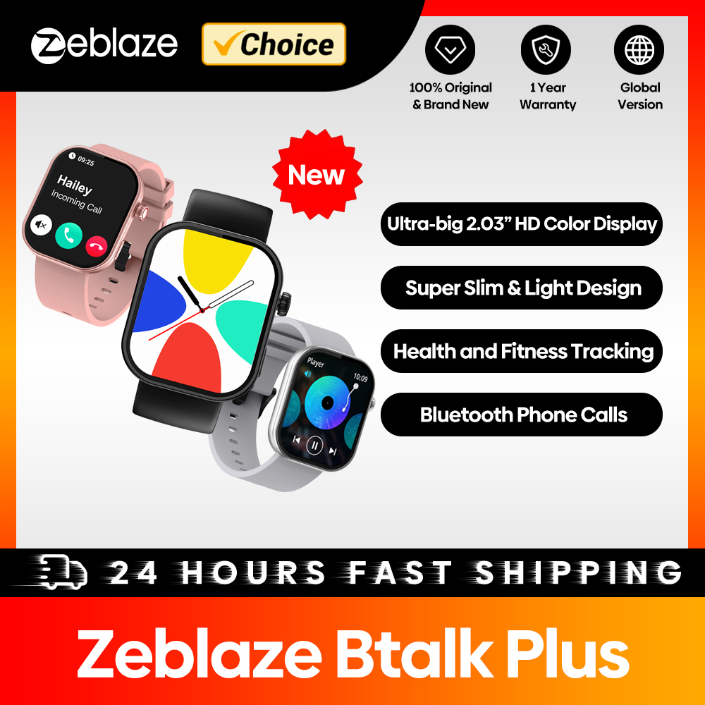 Smartwatch X12 - Novo zeblaze btalk plus chamada de