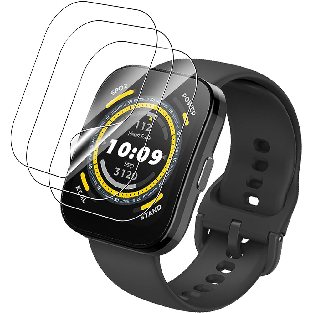 Amazfit Smartwatch Accessories - 3 pçs claro hd filme protetor