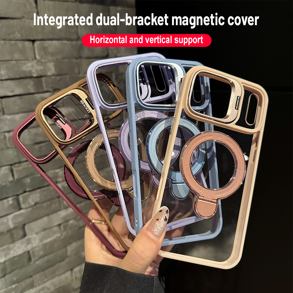 Magnetic Charging Stand - Capa Magnética Transparente Antichoque para iPhone