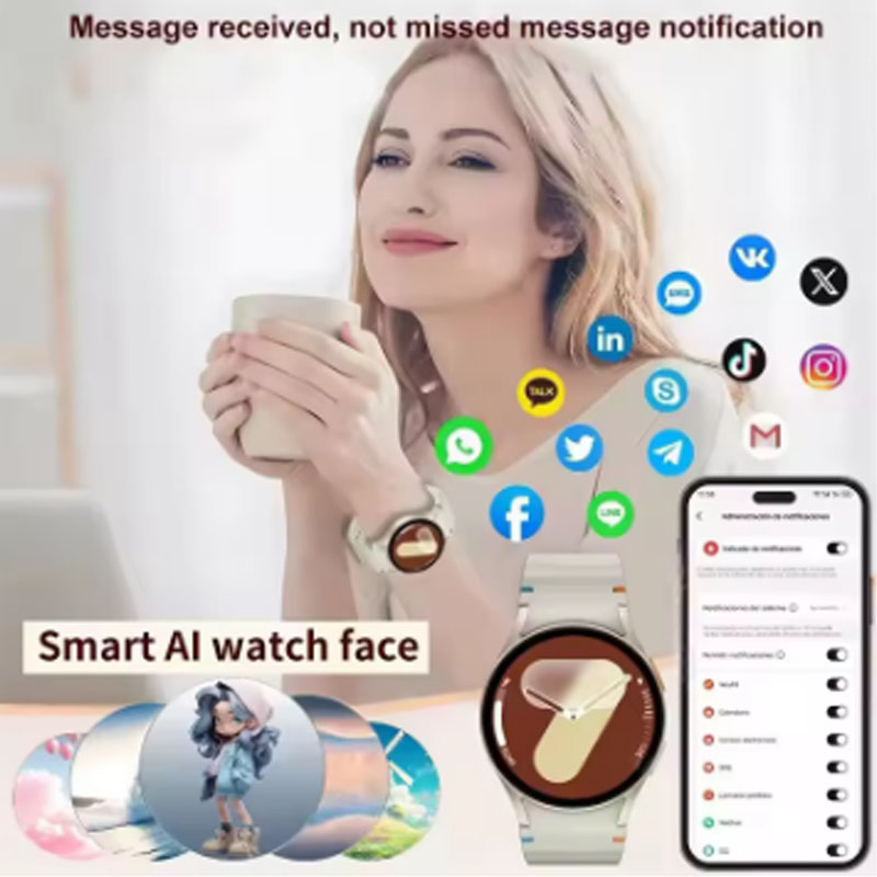 Smartwatch Custom - Smartwatch masculino feminino hd amoled chamada