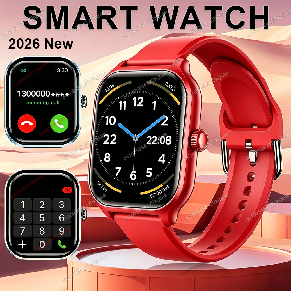 Smartwatch X12 - Novo Smartwatch 2026 com Chamada Bluetooth,