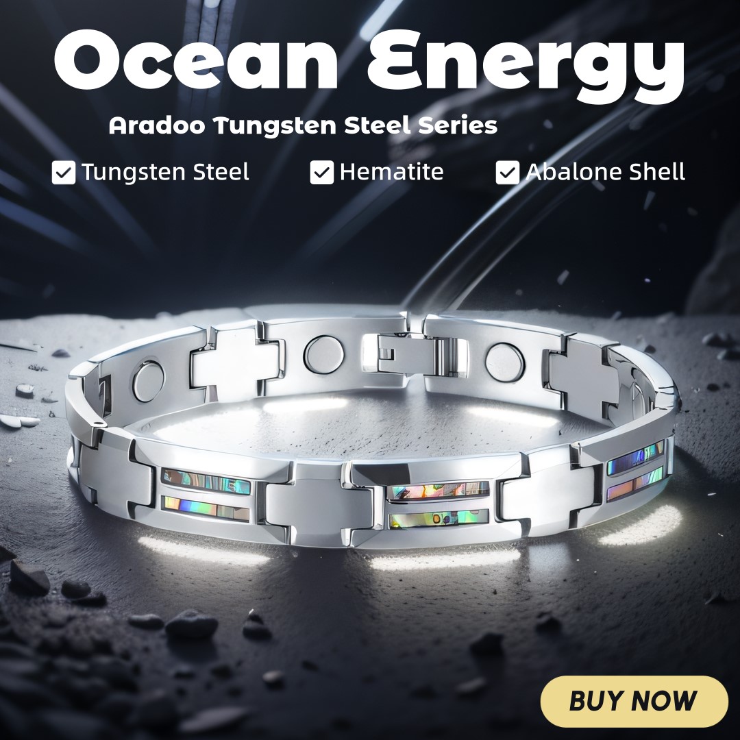 Ceramic Link Bracelet - Pulseiras de aço de tungstênio com