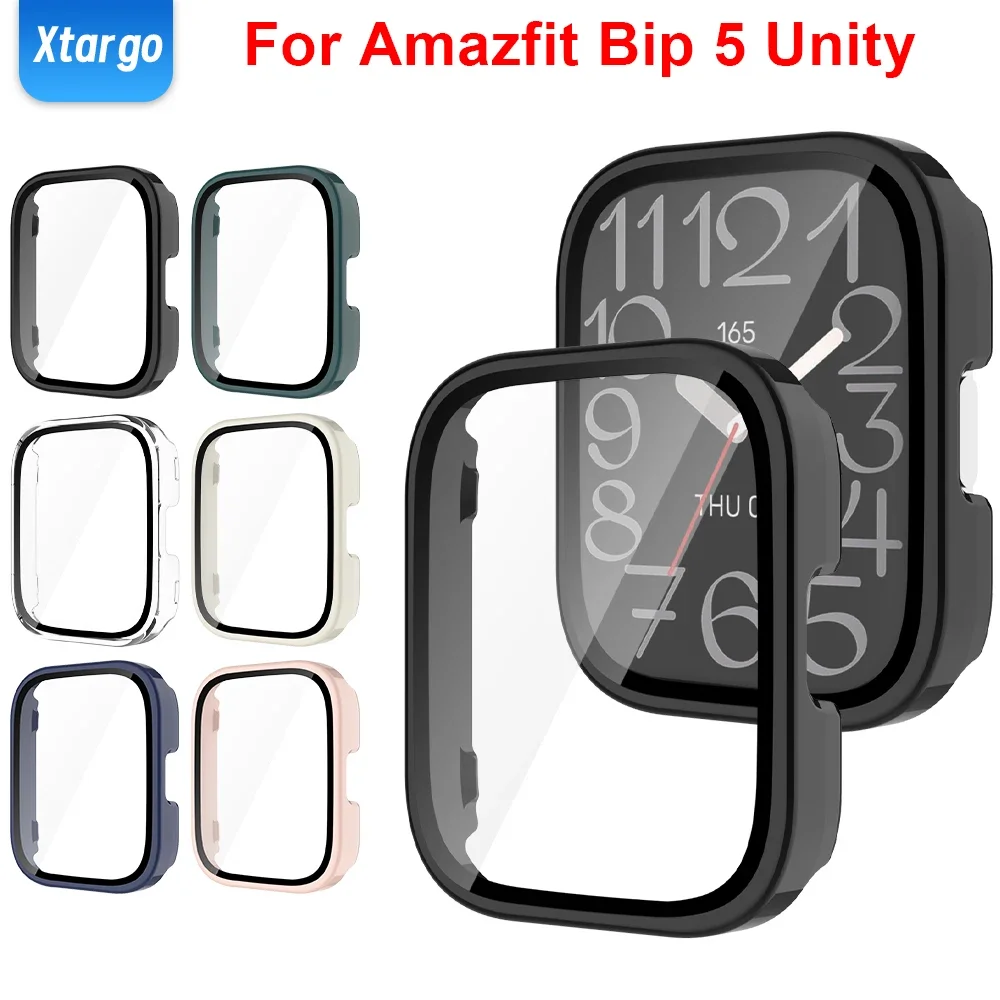 Watch Case Bumper - PC + vidro para Amazfit Bip
