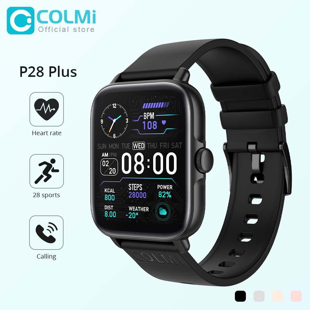 Smartwatch X12 - COLMI P28 Plus, Bluetooth Atender Chamada,