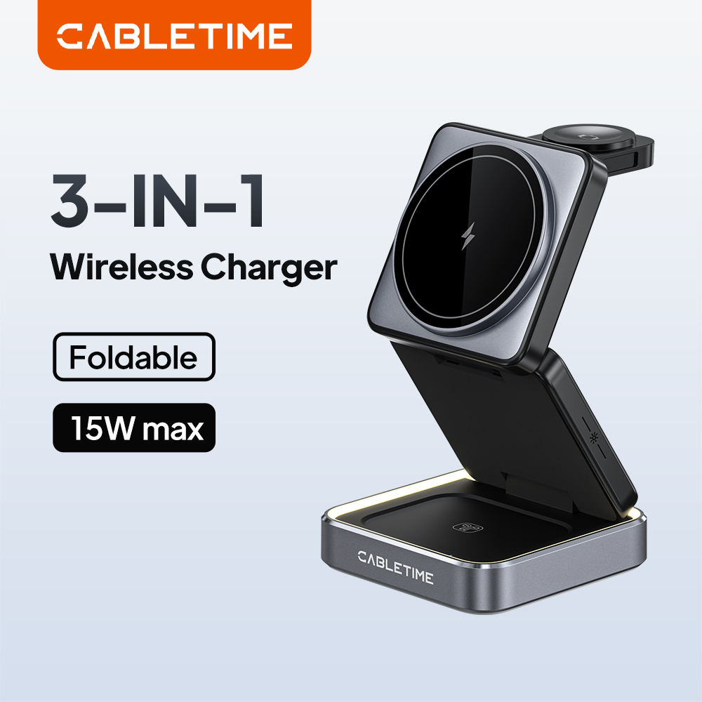 Watch Charger Cable - CABLETIME Carregador Sem Fio Magnético Dobrável