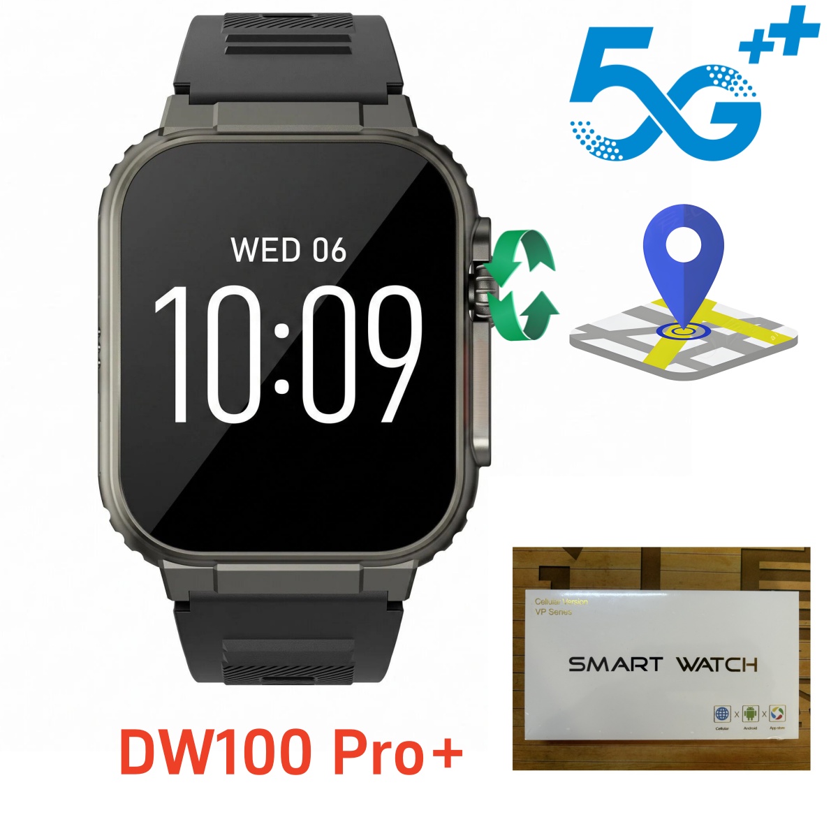 Smartwatch DW100 Pro Plus com  - Smartwatch Id avaliação e preço