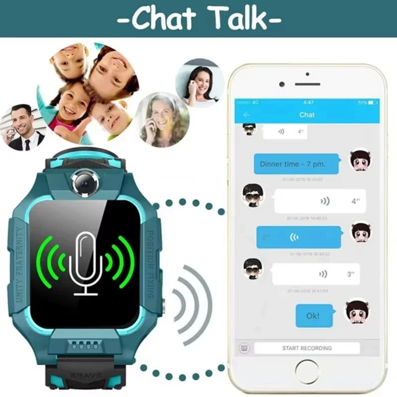 Novas crianças relógio intelig - Smartwatch Id avaliação e preço
