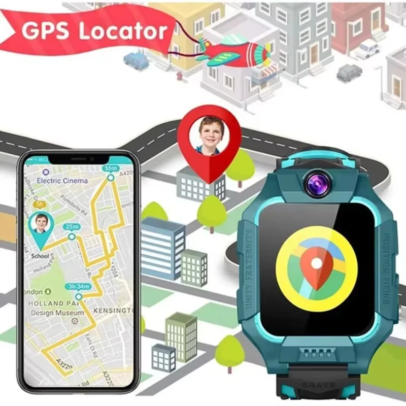 Novas crianças relógio intelig - Smartwatch Id avaliação e preço