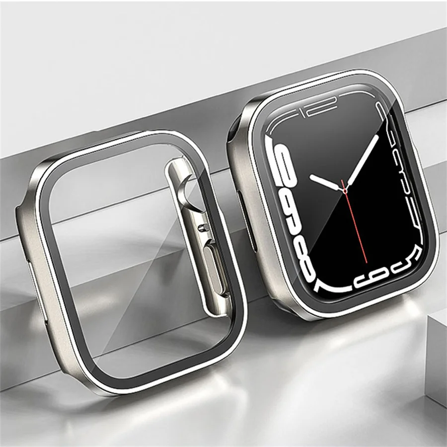 Vidro + capa para apple watch  - Smartwatch Watch Accessories For Women avaliação e preço