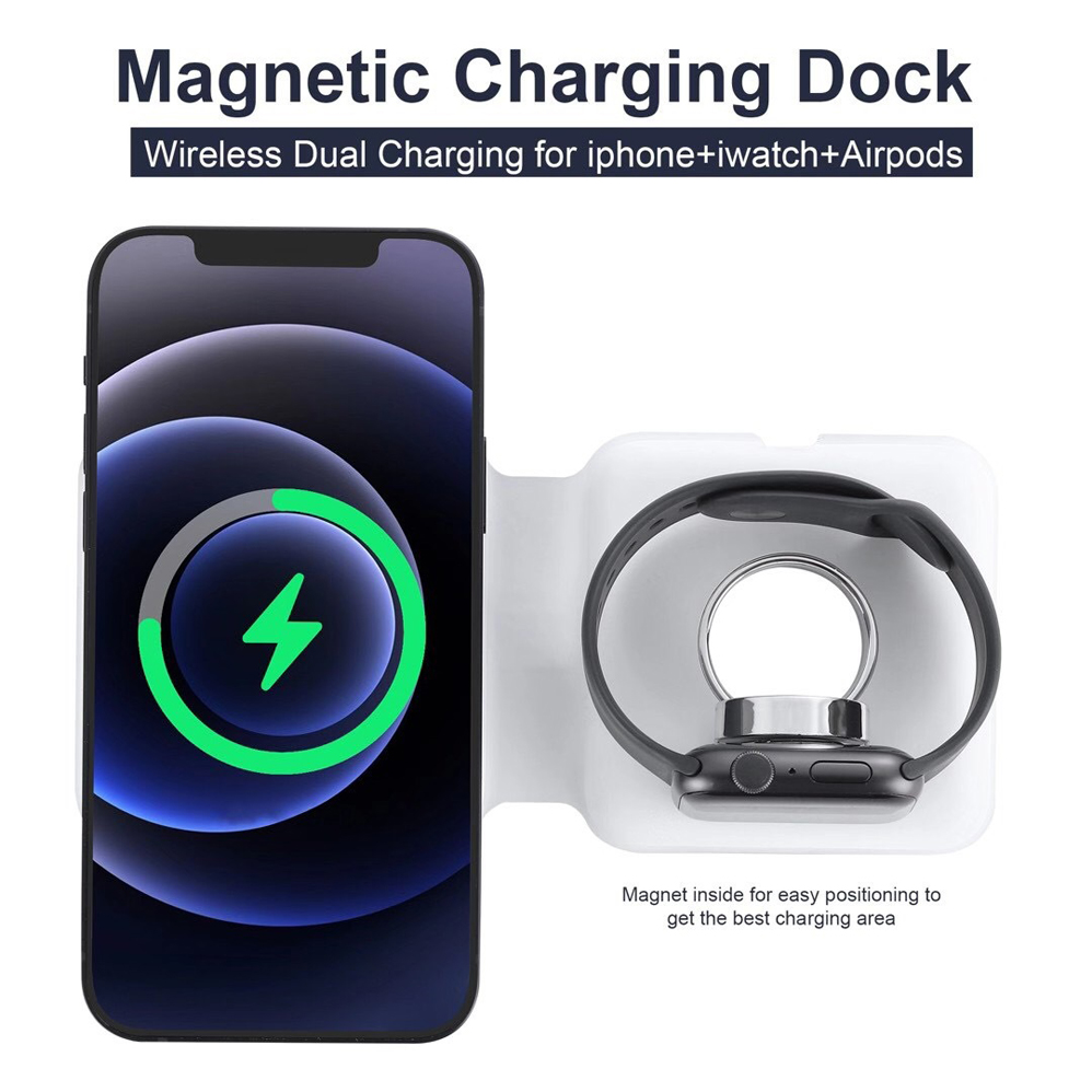 2in1 Magsafe Duo magnético car - Smartwatch X12 avaliação e preço