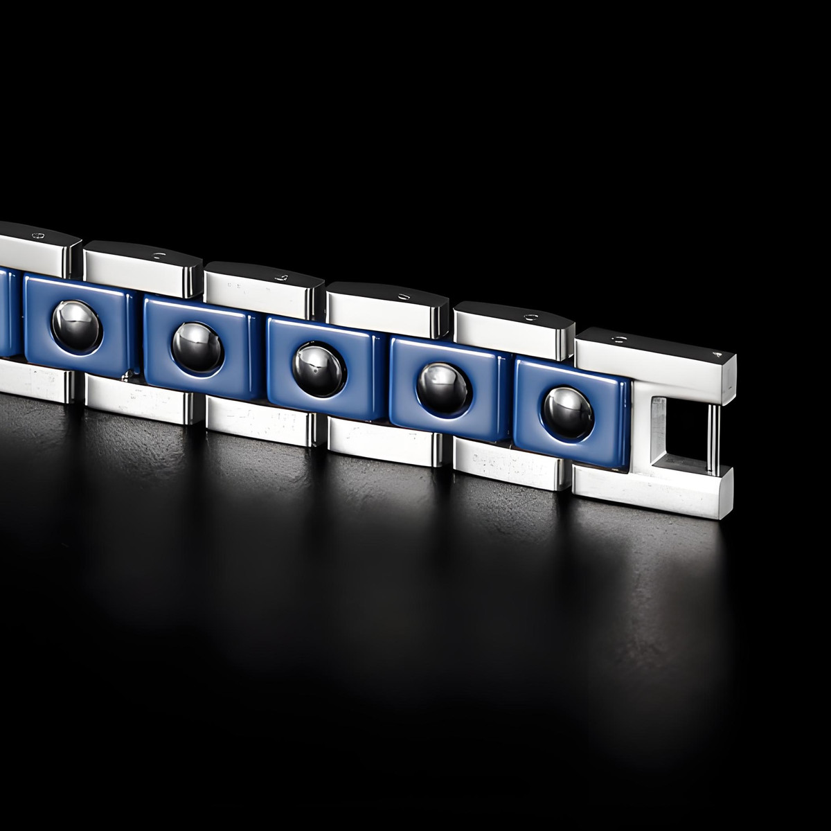 ARADOO Pulseira de aço de titâ - Ceramic Link Bracelet avaliação e preço