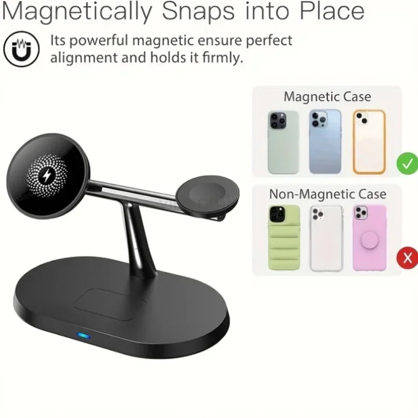 3-em-1 carregador magnético se - Watch Charging Dock avaliação e preço