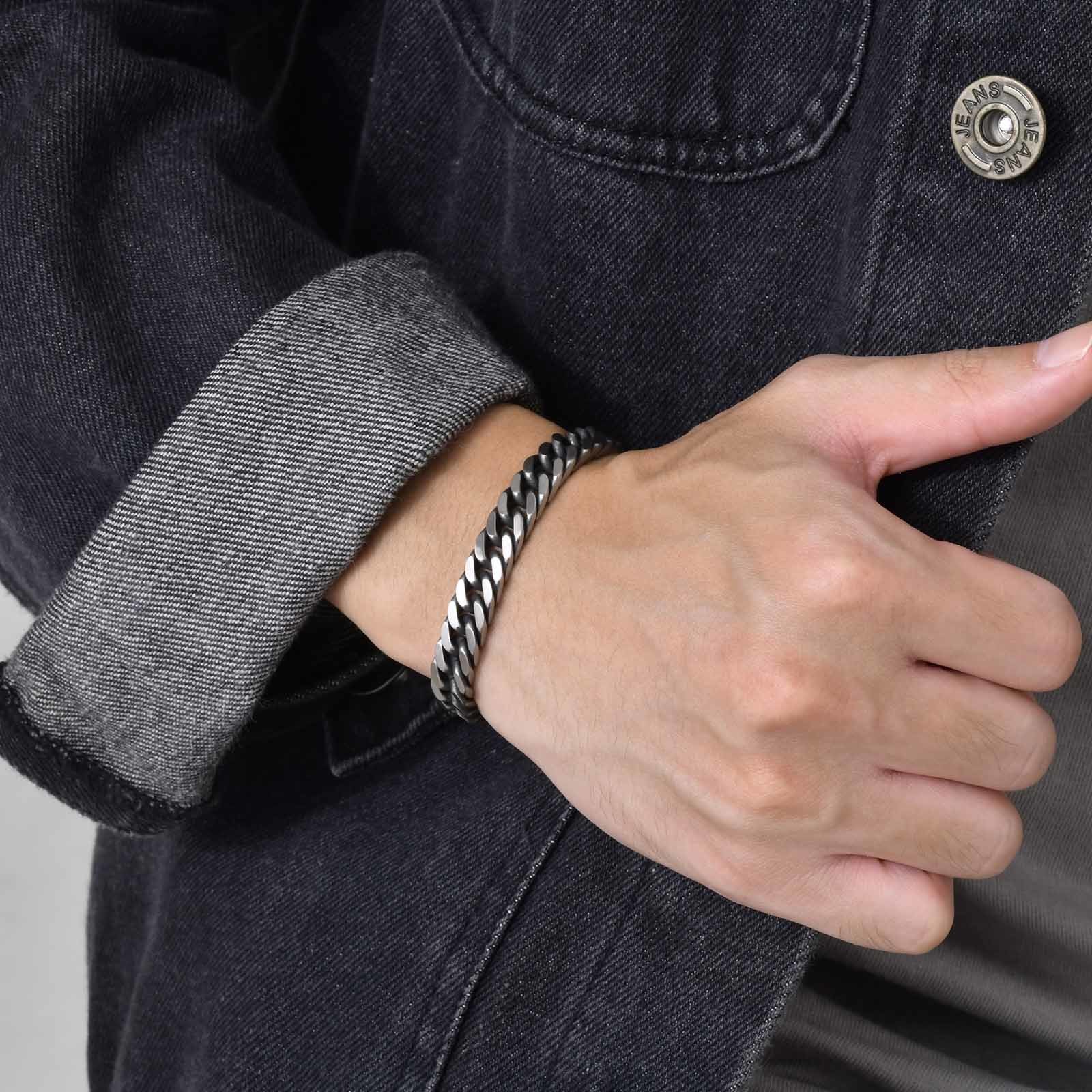 Pulseiras de corrente cubana r - Ceramic Link Bracelet avaliação e preço