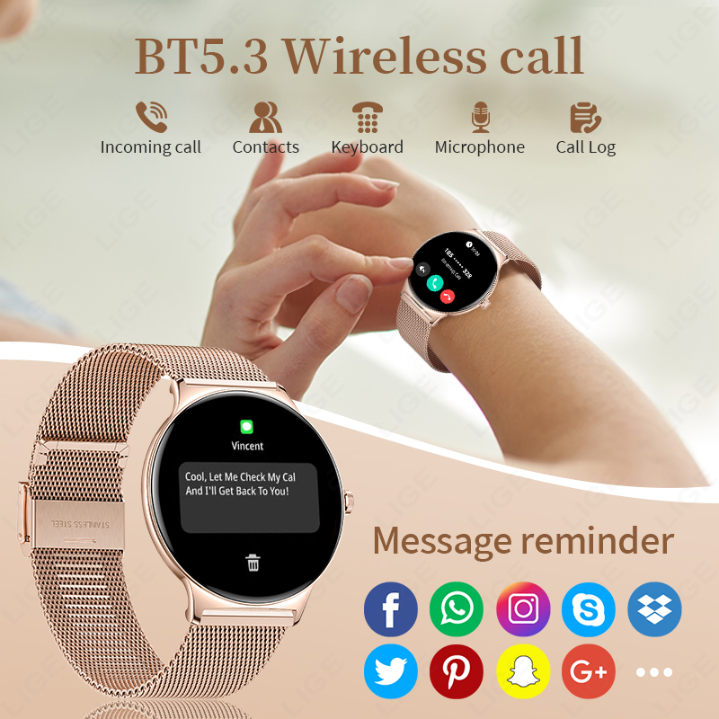 Lige novo ultra fino relógio i - Smartwatch Custom avaliação e preço