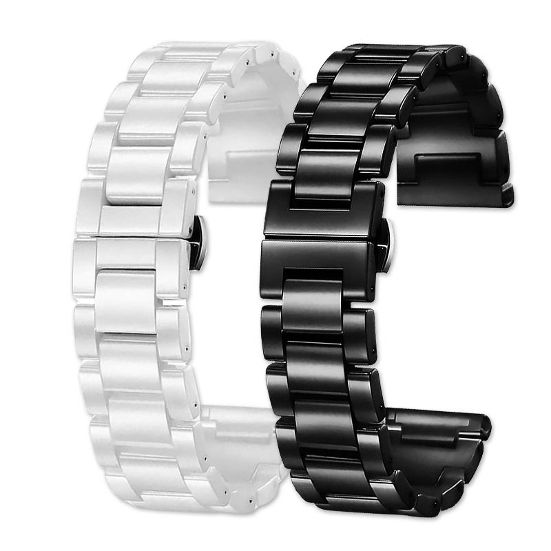 Pulseira de cerâmica de 22mm p - Ceramic Link Bracelet avaliação e preço