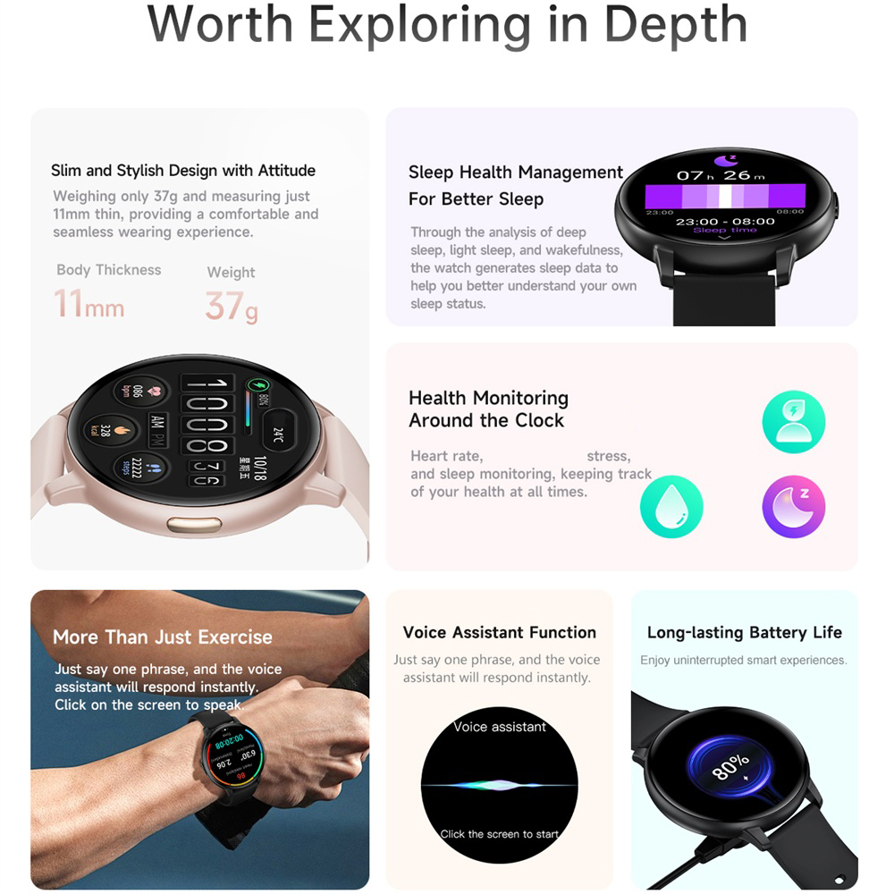 Relógio Inteligente BT para Mu - Smartwatch Custom avaliação e preço