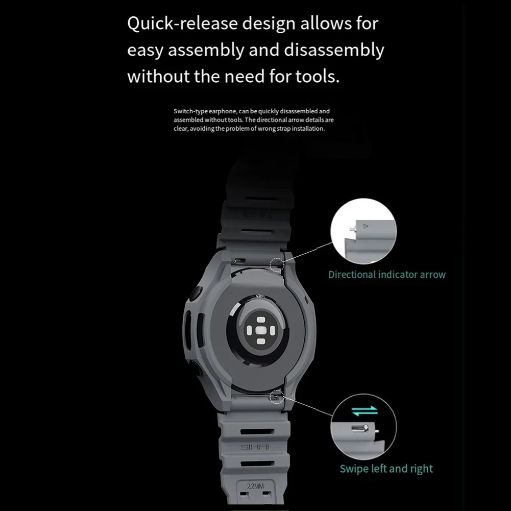 Correias de silicone para sams - Android Smartwatch Accessories avaliação e preço