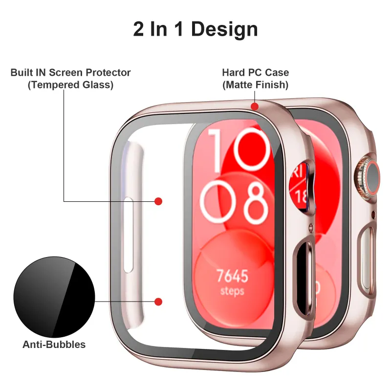 Capa de vidro e PC para relógi - Smartwatch Watch Accessories For Women avaliação e preço