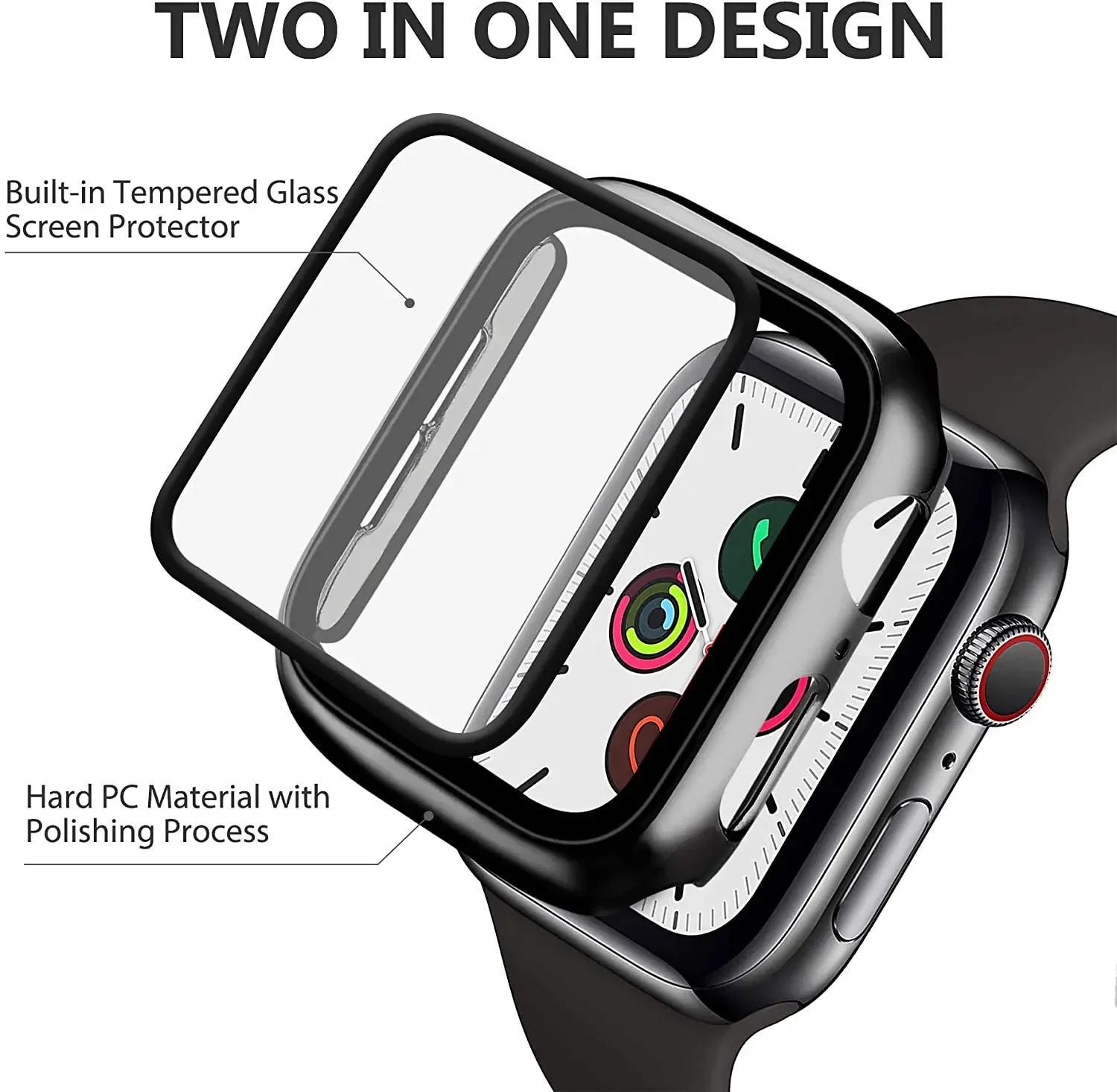 Vidro temperado + capa para ap - Watch Case Bumper avaliação e preço