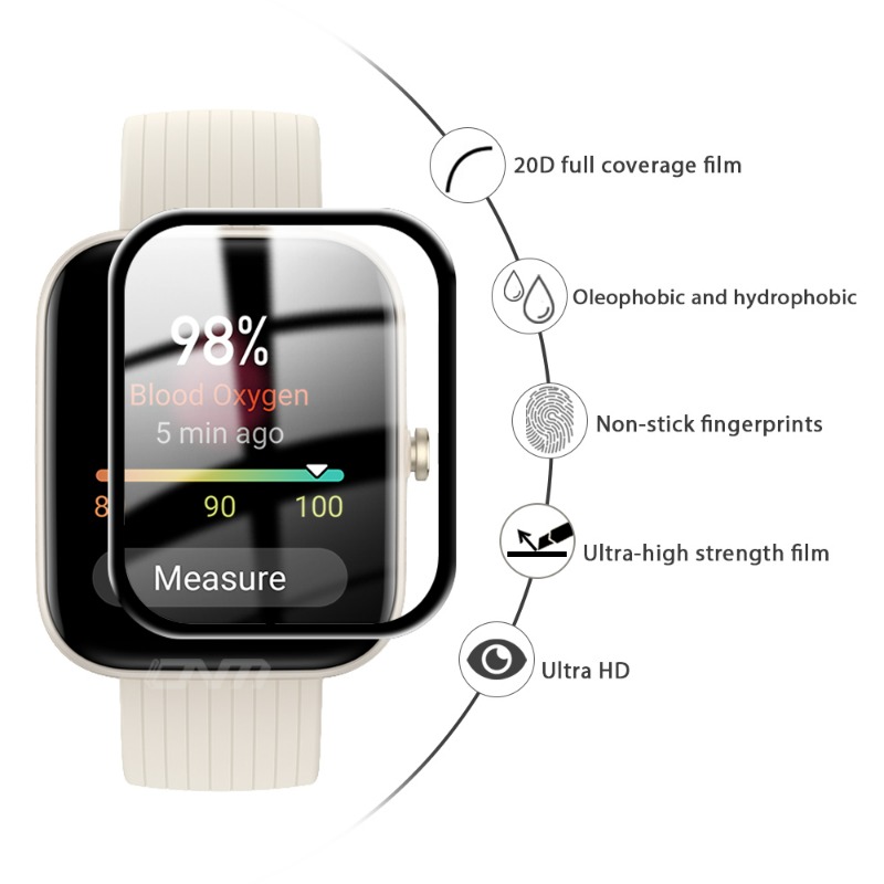 1-5 pçs protetor de tela hd pa - Amazfit Smartwatch Accessories avaliação e preço