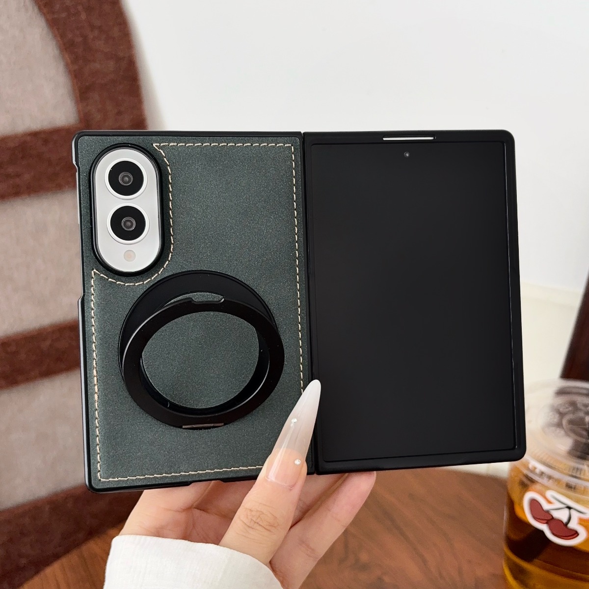 Capa de Telefone de Couro de P - Magnetic Charging Stand avaliação e preço