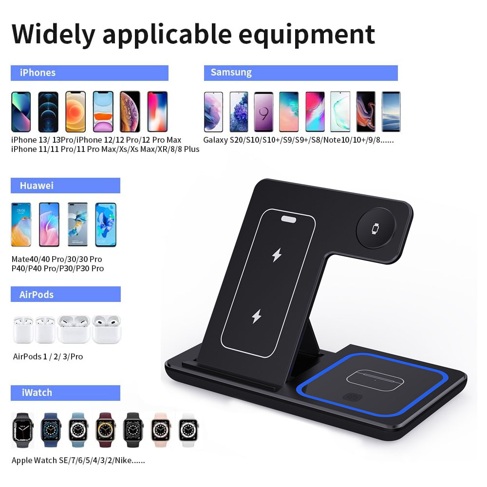 Carregador Sem Fio 3 em 1 de 1 - Watch Charging Dock avaliação e preço