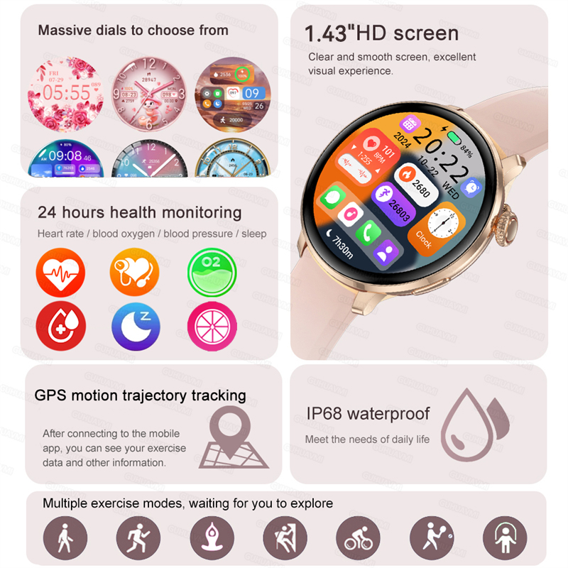 Novo Smartwatch Feminino 2026  - Smartwatch Custom avaliação e preço