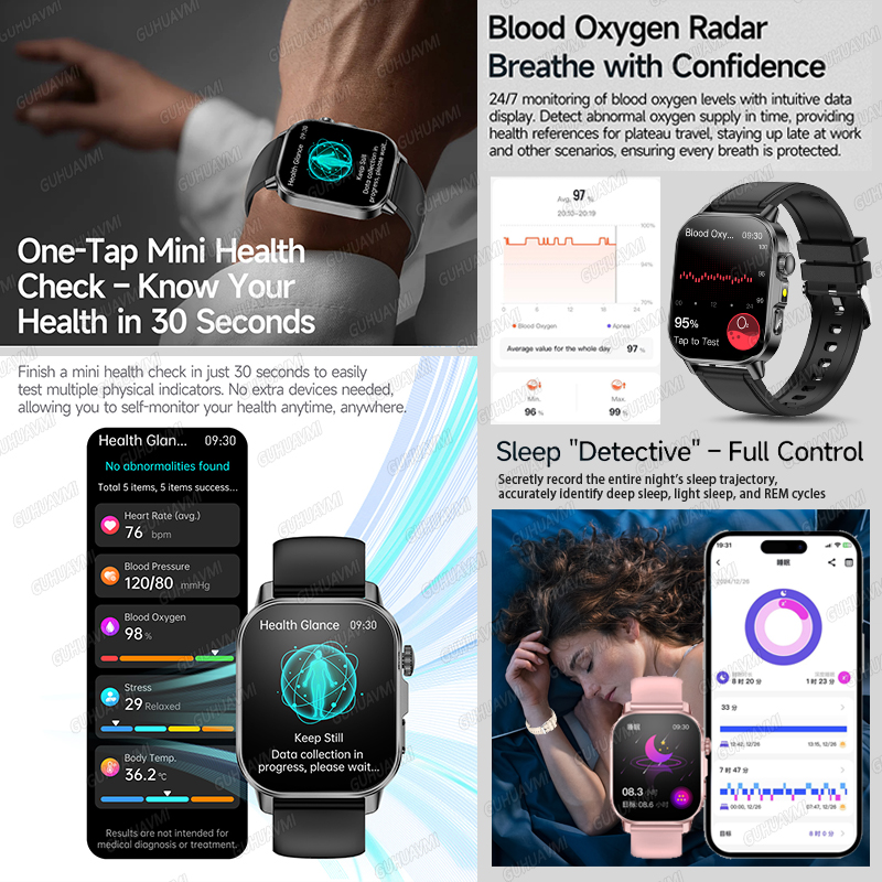 GUHUAVMI 2026 Novo Smartwatch  - Android Smartwatch Accessories avaliação e preço