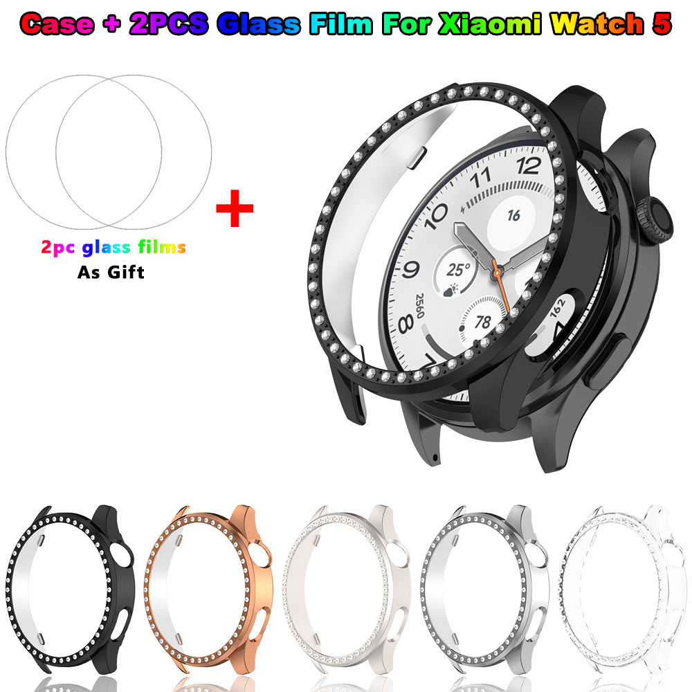 Capa Brilhante para PC + Pelíc - Android Smartwatch Accessories avaliação e preço