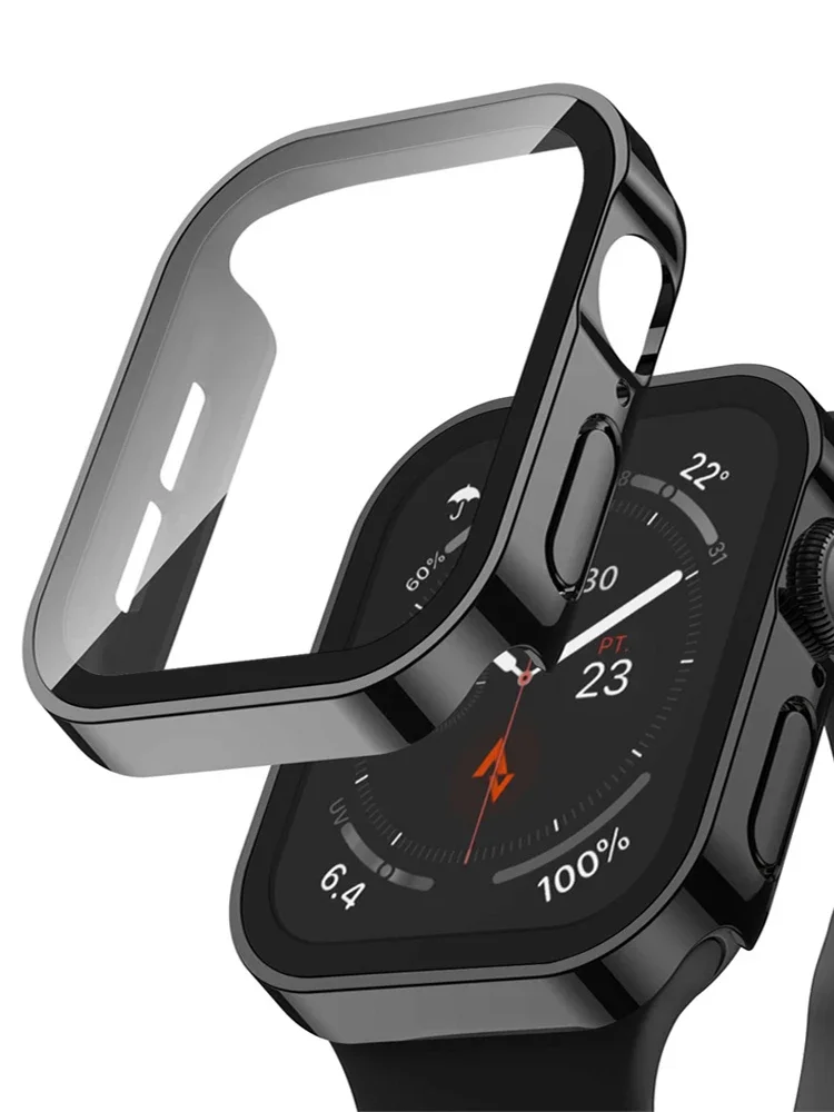 Vidro + capa para apple watch  - Smartwatch Watch Accessories For Women avaliação e preço