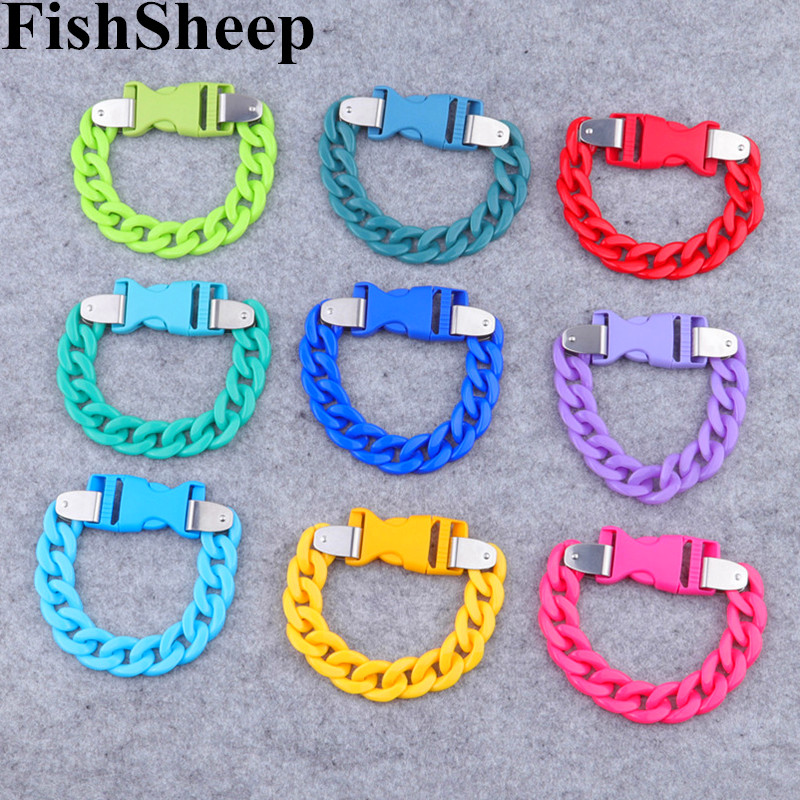 FishSheeped-Colorido Acrílico  - Ceramic Link Bracelet avaliação e preço