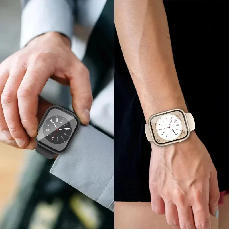 3 pacote capa de vidro tempera - Watch Case Bumper avaliação e preço