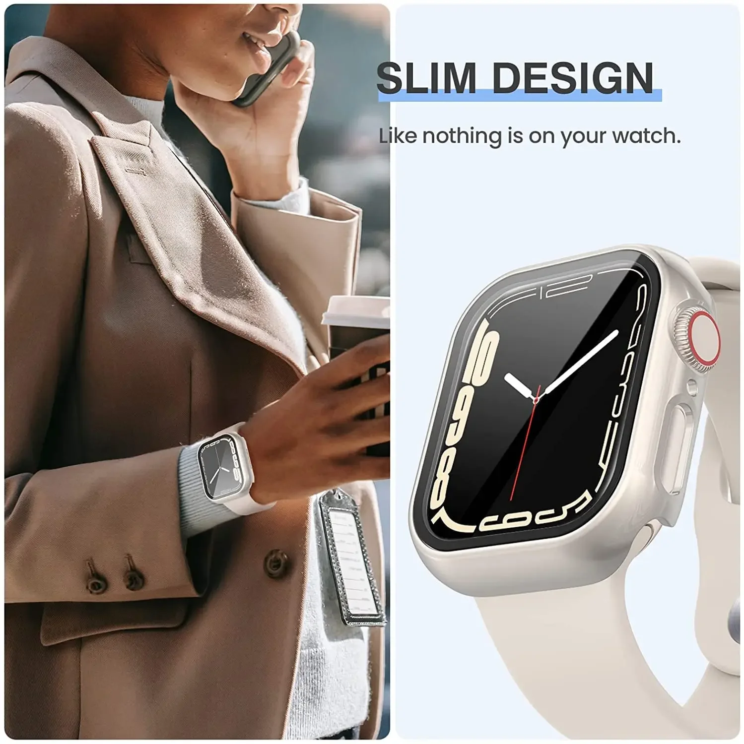 3 pacote capa de vidro tempera - Watch Case Bumper avaliação e preço