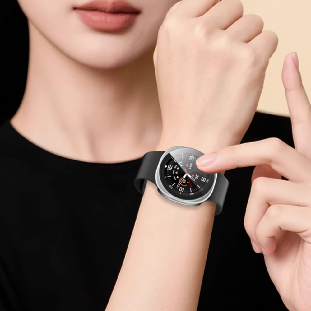 Vidro temperado + capa para sa - Samsung Smartwatch Accessories avaliação e preço