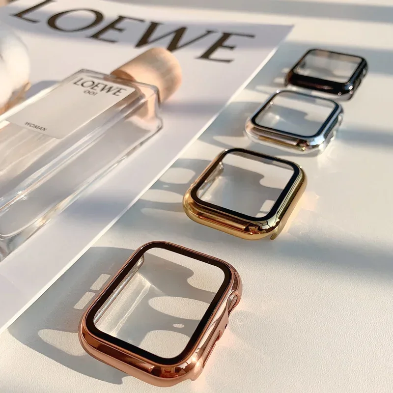 Vidro + capa para apple watch  - Smartwatch Watch Accessories For Women avaliação e preço