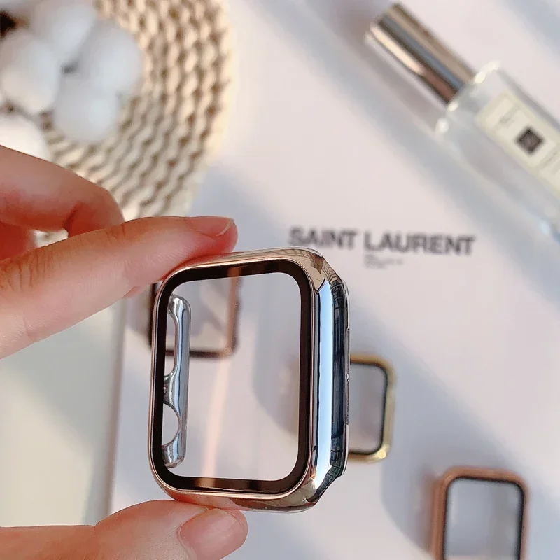 Vidro + capa para apple watch  - Smartwatch Watch Accessories For Women avaliação e preço