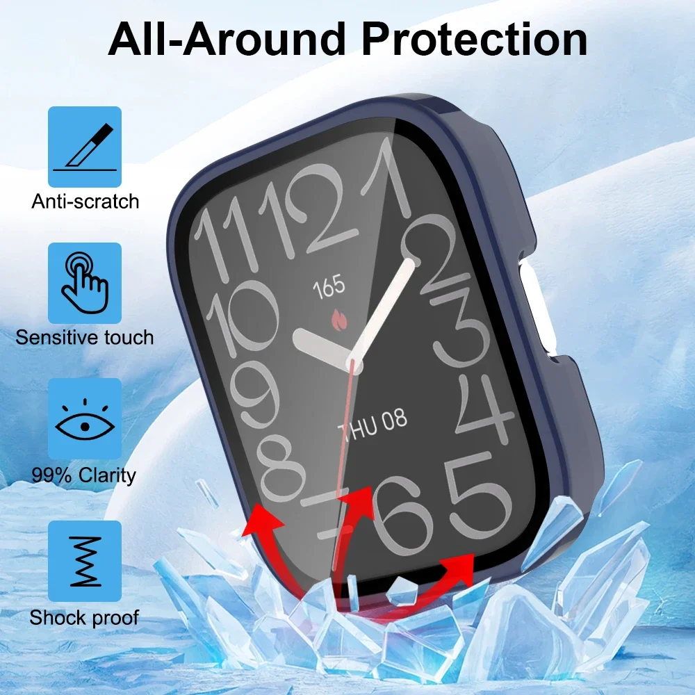 PC + vidro para Amazfit Bip 5  - Watch Case Bumper avaliação e preço