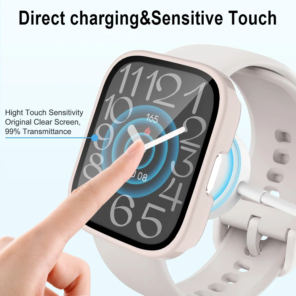PC + vidro para Amazfit Bip 5  - Watch Case Bumper avaliação e preço