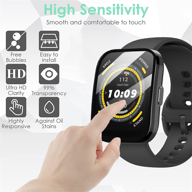 1-5 pçs protetor de tela para  - Amazfit Smartwatch Accessories avaliação e preço