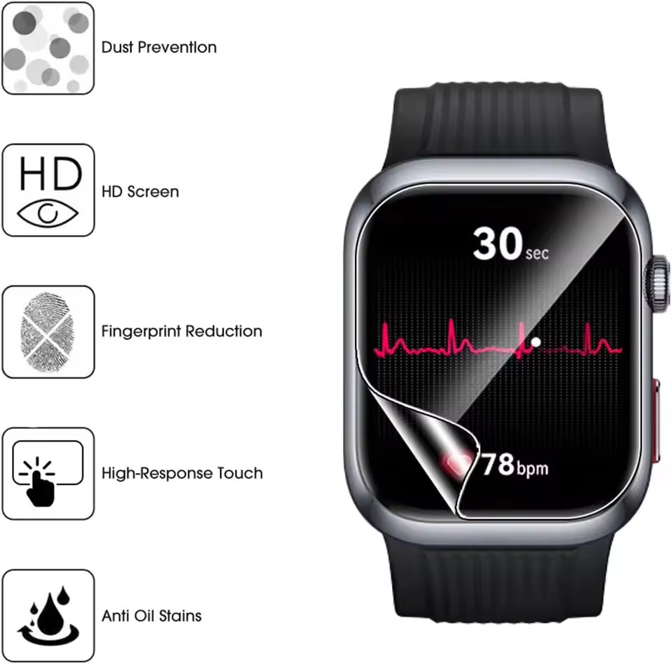 3 pçs tpu filmes de hidrogel p - Huawei Smartwatch Accessories avaliação e preço