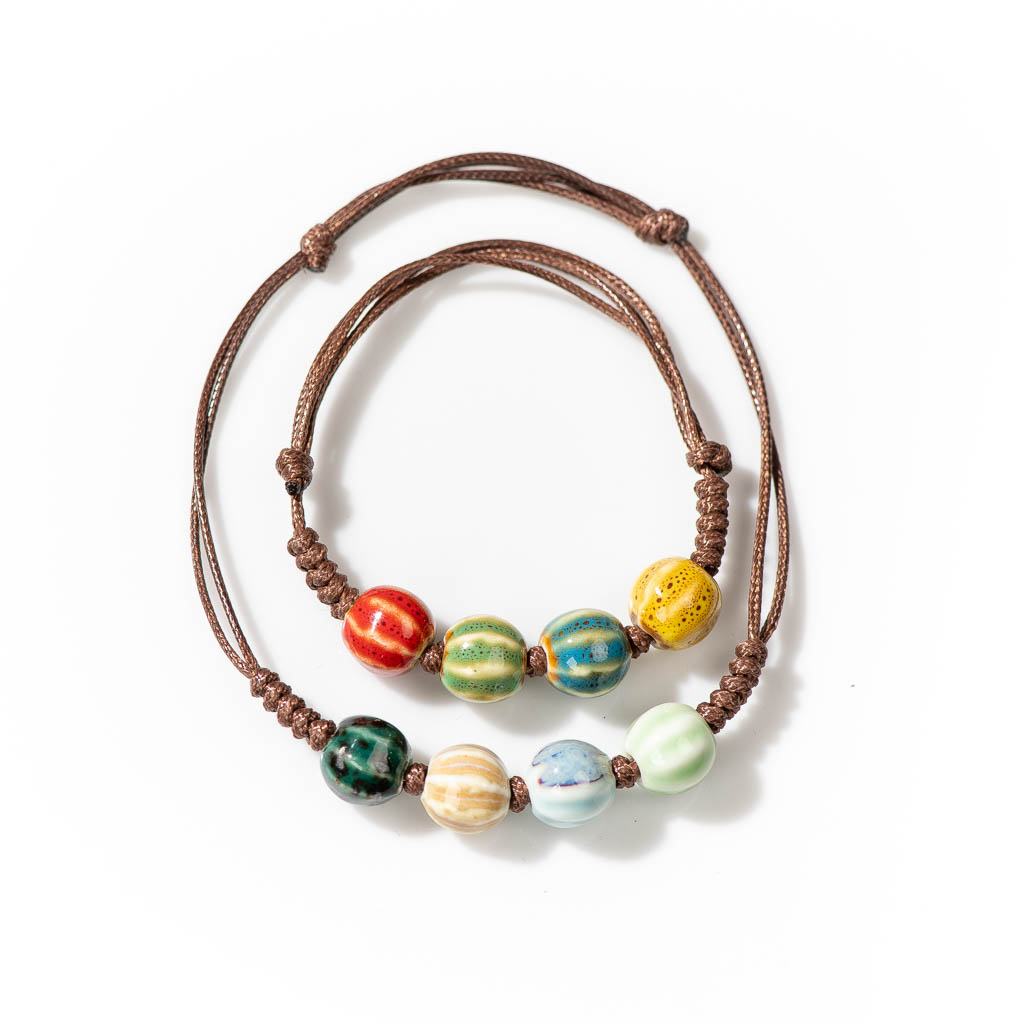 Artesanal de cerâmica estilo r - Ceramic Link Bracelet avaliação e preço