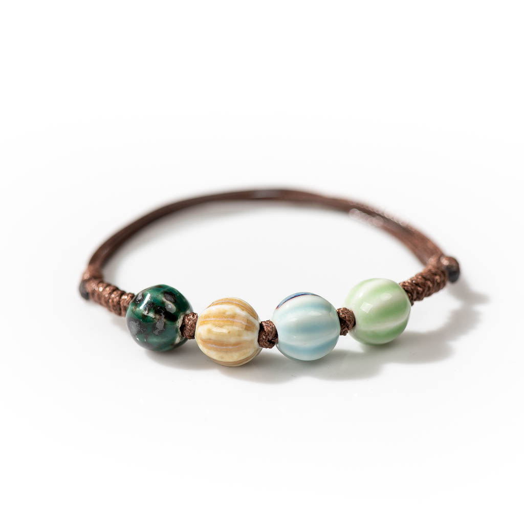 Artesanal de cerâmica estilo r - Ceramic Link Bracelet avaliação e preço